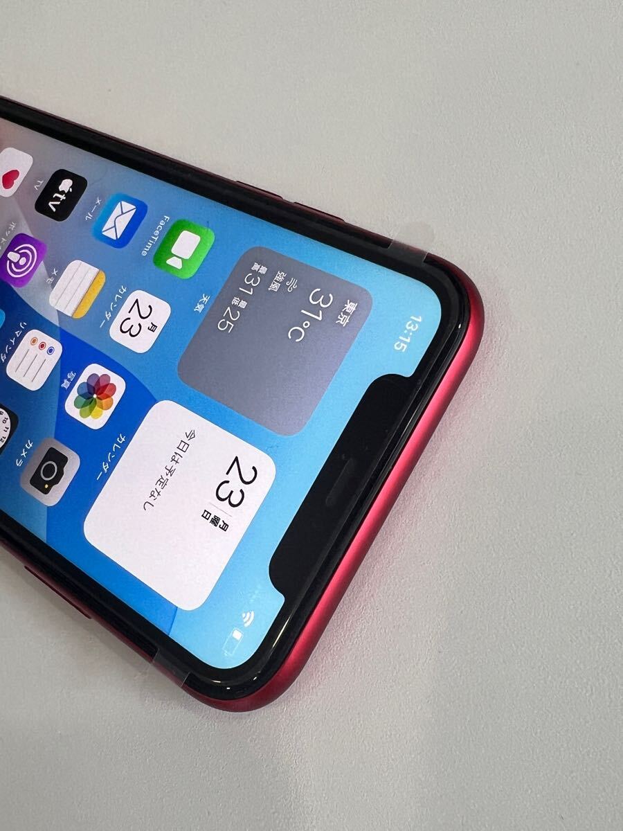 新品未使用 SIMフリー iPhone 11 128GB プロダクトレッド バッテリー100% 