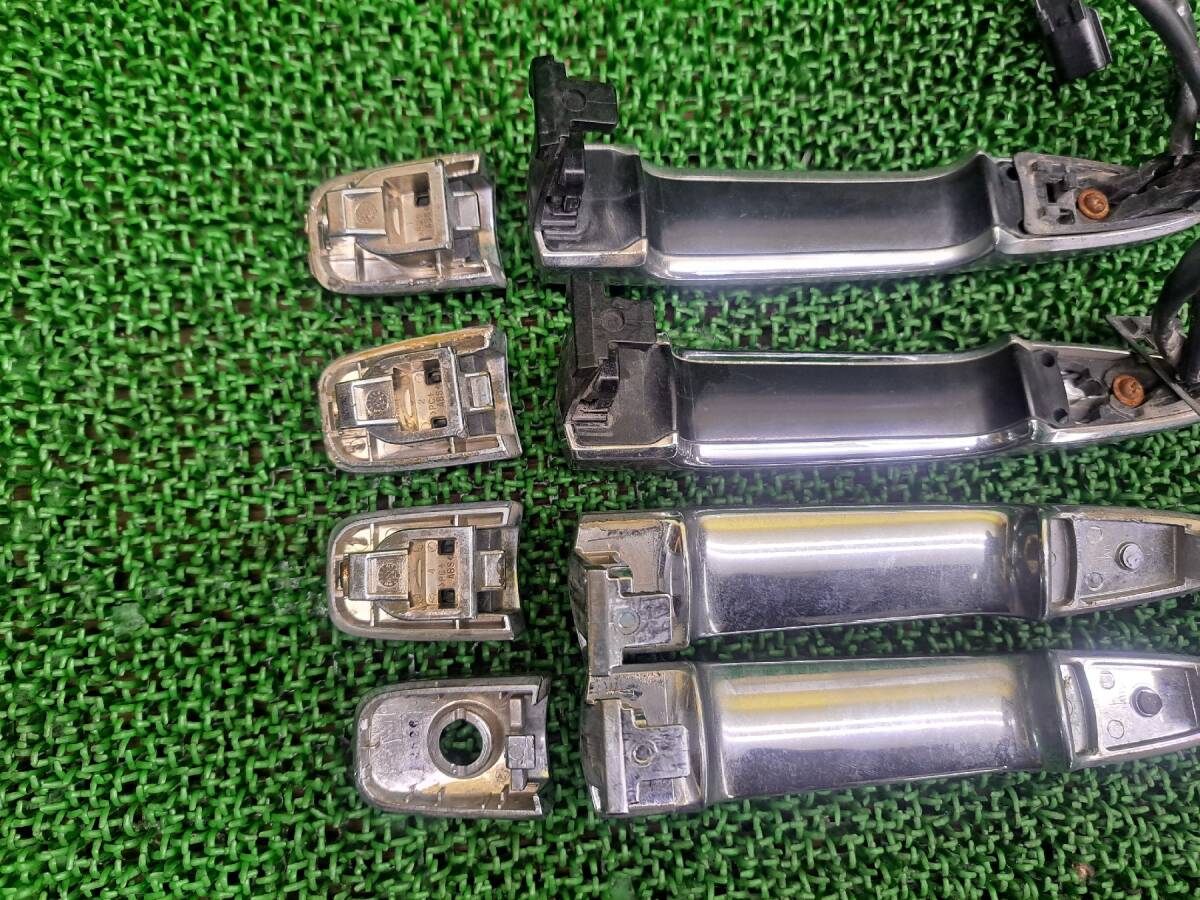 ★送料600円　527　日産 リーフ ZE0 純正 メッキ　アウターハンドル フロント/リア 左右 4点セット 運転席 助手席 後部座席 ドアノブ_画像6