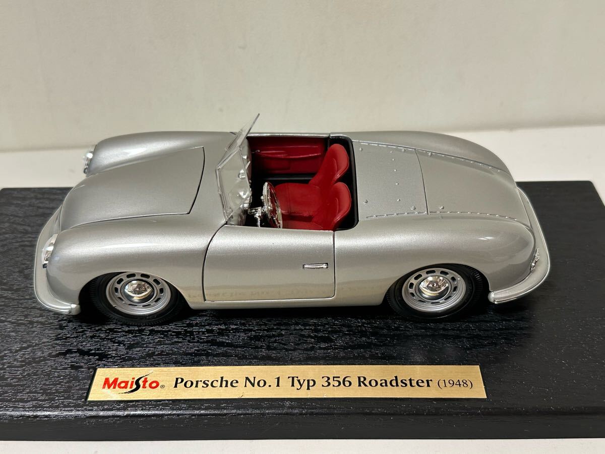 マイスト 1/18 ポルシェ No.1 Typ 356 ロードスター 銀 （1948）Maisto Porsche RoadsterMaisto