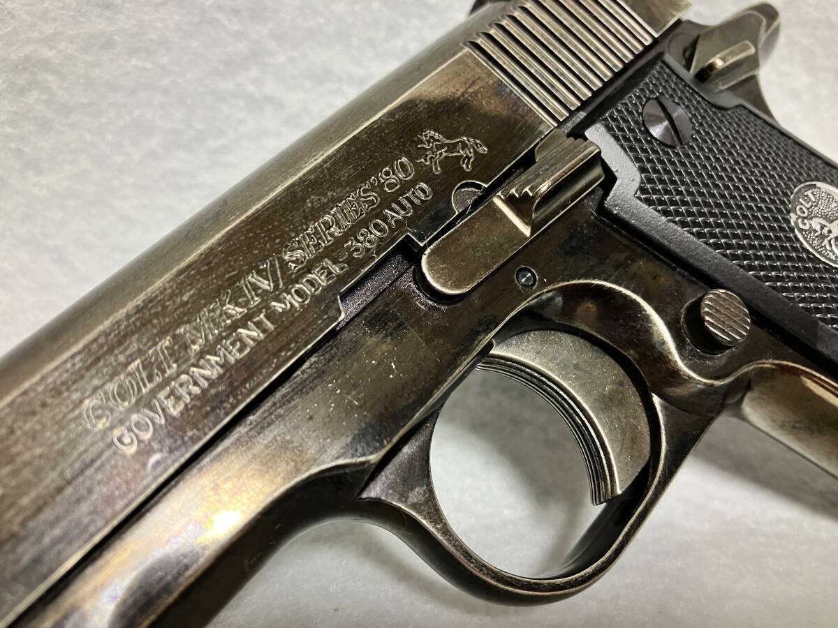 （レア?美品）タナカ　コルトガバメント380オート　ヴィンテージブルーフィニッシュ
