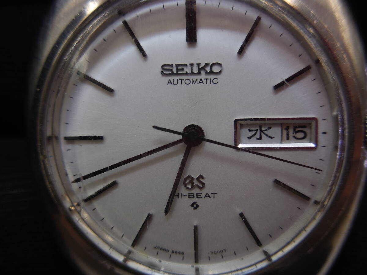 [ кейс только ]SEIKO Seiko Grand Seiko высокий свекла 5646-7000 самозаводящиеся часы мужской не OH б/у 