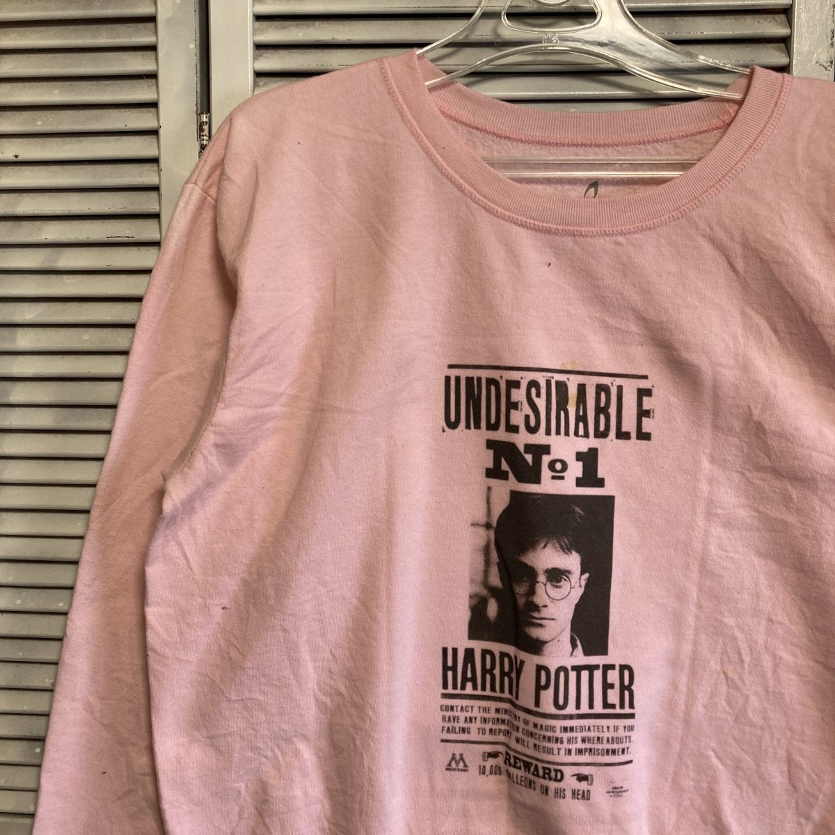 BDSN 1スタ ピンク ムービー スウェット ハリーポッター Harry Potter ハリー 映畫 洋畫 90s 00s ビンテージ アメリカ 古著 卸 仕入れ kg