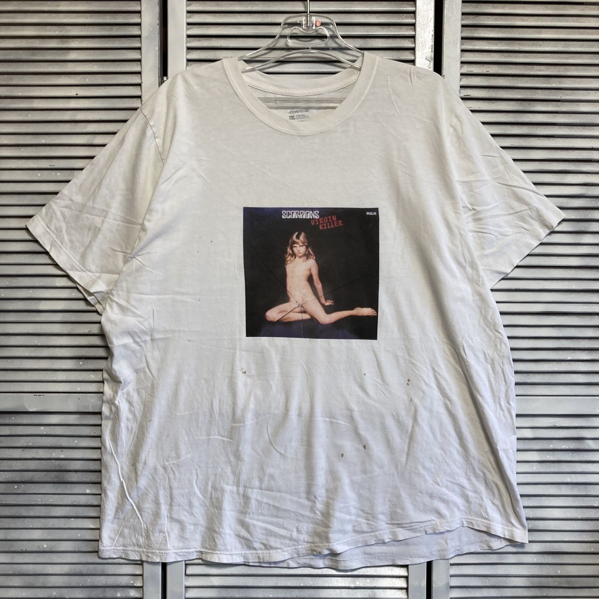 BFCI 1スタ 白 バンド Tシャツ スコーピオンズ Scorpions ロック ミュージック 90s 00s ビンテージ アメリカ 古著 ベール 卸 仕入れ kg