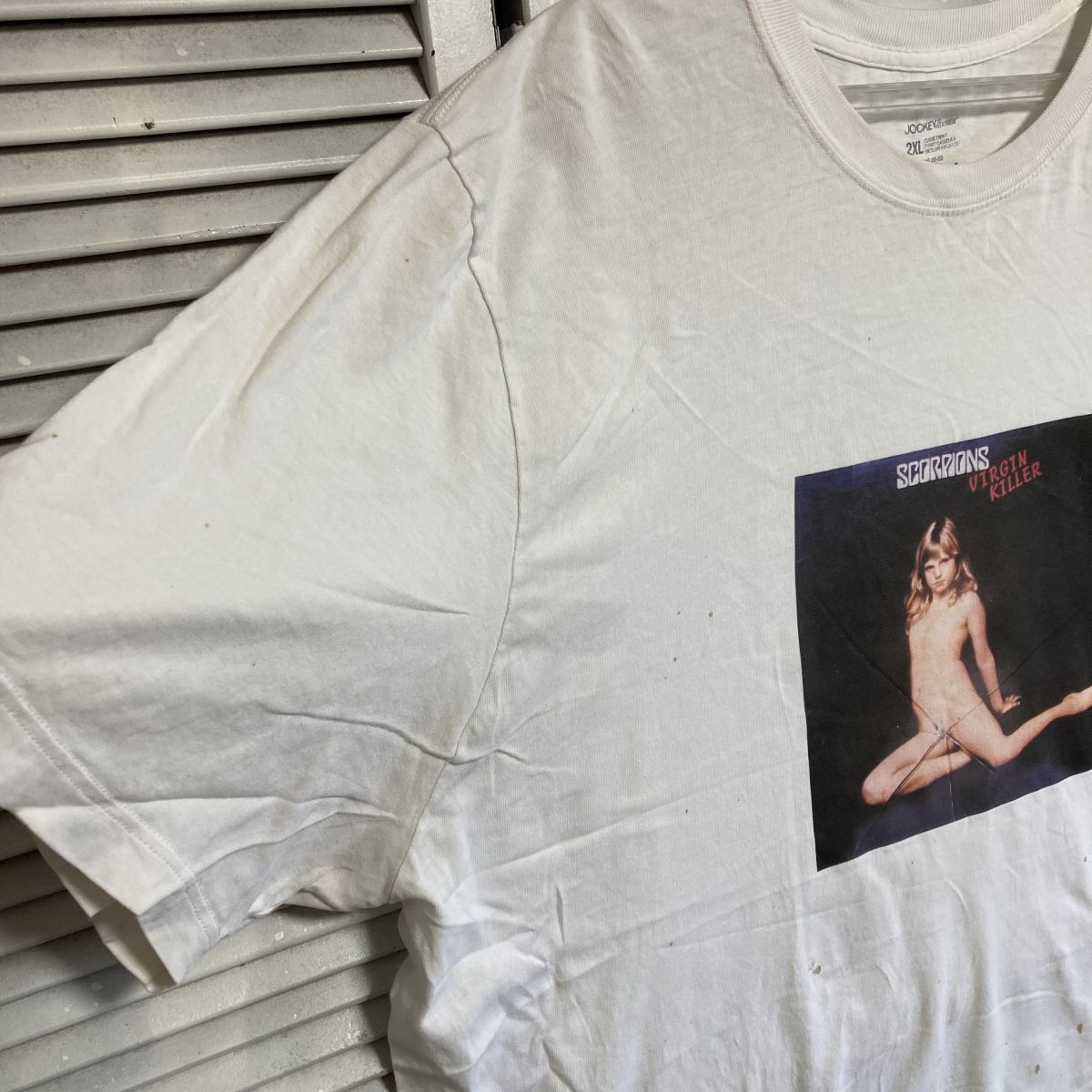 BFCI 1スタ 白 バンド Tシャツ スコーピオンズ Scorpions ロック ミュージック 90s 00s ビンテージ アメリカ 古著 ベール 卸 仕入れ kg