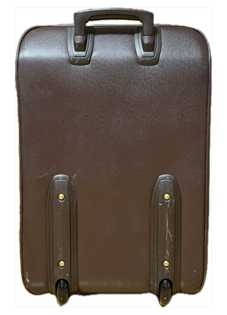 鑑定済 LOUIS VUITTON ルイヴィトン タイガ レザー スーツケース アカジュー ペガス 55トロリー キャリーケース_画像2