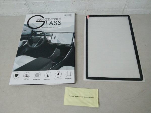 送料安 IMMOENUC テスラ 保護(hù)フィルム プロテクター GLASS ガラス HD 液晶 カーナビ保護(hù)フィルム