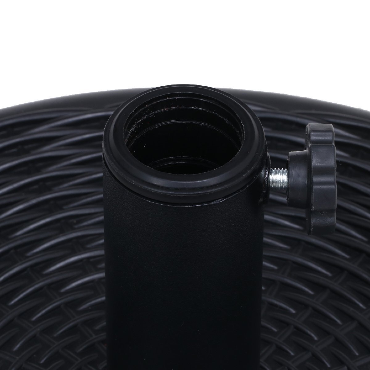 送料無料 持ち運び楽々 ウォーターベース パラソルベース 水入れる錘 重り ベランダ バルコニー アウトドア 車中泊 重さ17kg ブラック 新品