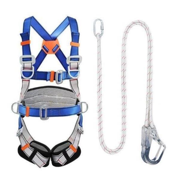  мощный рекомендация * страховочный ремень полный Harness Harness type . Хромированный металлизированный крюк трос тип 2 шт .. Ran ярд есть 1.2m поясница накладка есть легкий пряжка 
