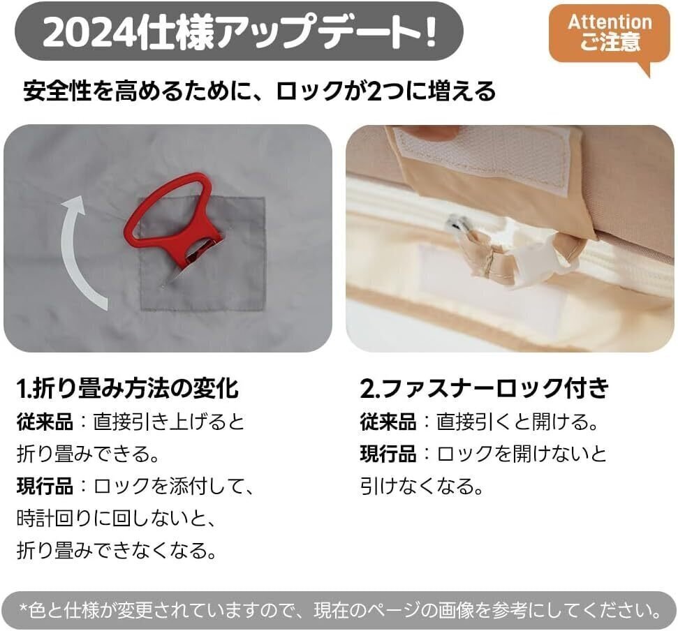 プレイヤード 　折りたたみ ベビーサークル お晝寢マット　キャリーバッグ付 マットレス付　プレゼント　お誕生日　お祝い【グレー】