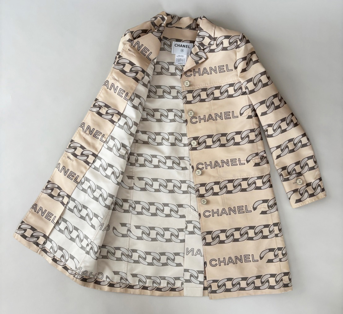 CHANEL シャネル コ－ト シルク 軽い☆ 1127