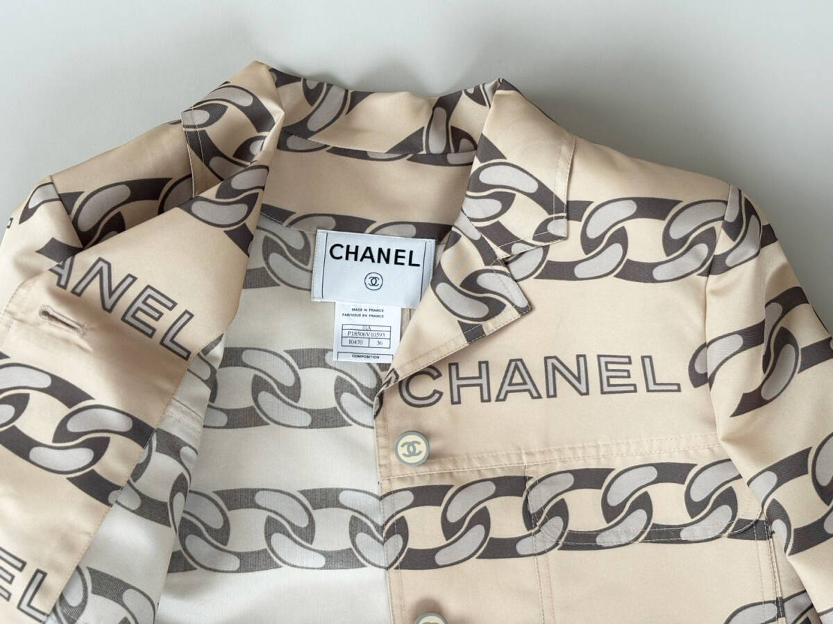 CHANEL シャネル コ－ト シルク 軽い☆ 1127