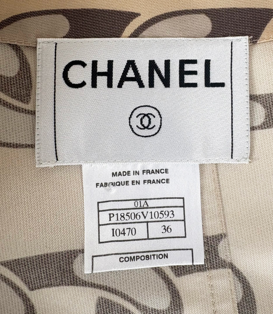 CHANEL シャネル コ－ト シルク 軽い☆ 1127