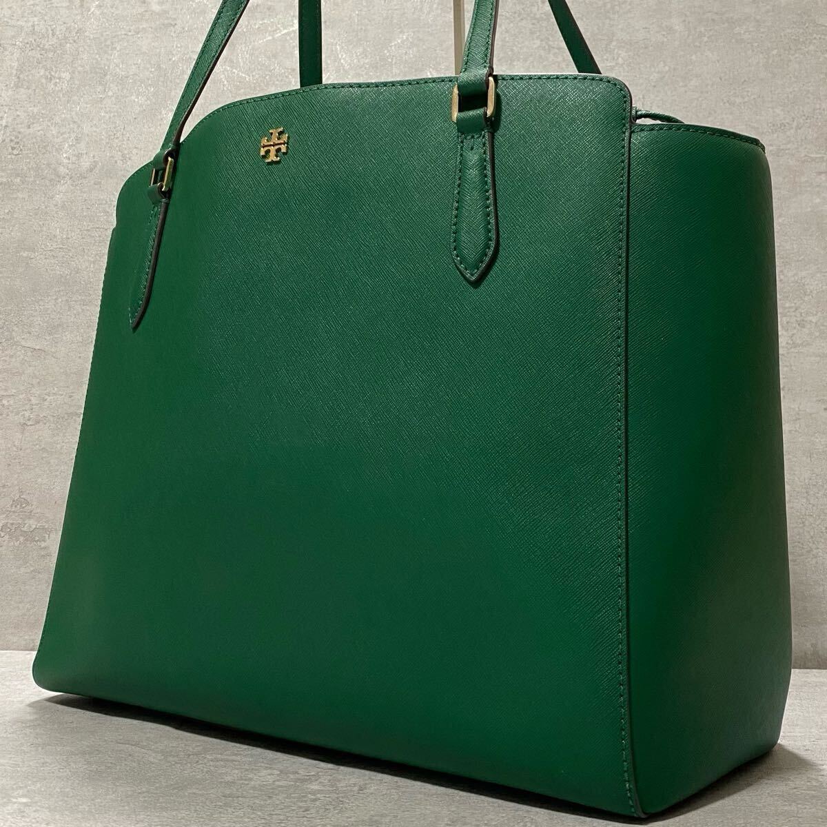 新作【Tory Burch】エマーソン ラージ トートーバック☆A4収納可 極美品○希少カラー/A4収納○トリーバーチ TORY BURCH メンズ