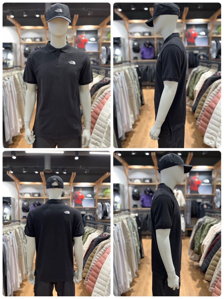 新品未使用 THE NORTH FACE ノースフェイス オールデイ クラシックポロシャツ Tシャツ オフィスカジュアル XL ブラック 海外限定