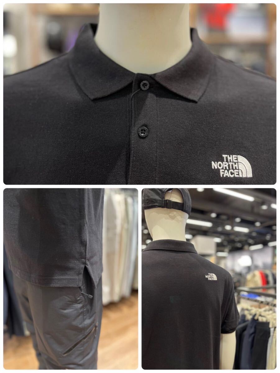 新品未使用 THE NORTH FACE ノースフェイス オールデイ クラシックポロシャツ Tシャツ オフィスカジュアル XL ブラック 海外限定