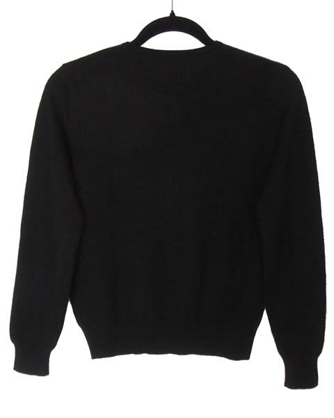 グレースクラス 黒 カシミヤ カーディガン 36