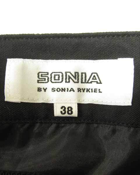ソニア SONIA 黒 ボタン 付 スカート 38