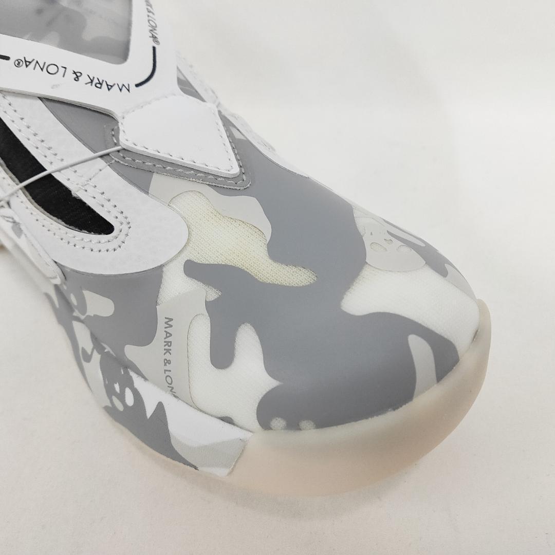マークアンドロナ ゴルフシューズケース ホワイト 新品 未使用 MARK&LONA アトリウムスパイクレス 定番ゴルフ