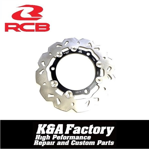 RCB正規(guī)品ノーマル同徑 Φ230ｍｍフローティングブレーキディスクローター ブラック N-MAX125(SE86J/SED6J) N-MAX150 N-MAX155(SG50J)