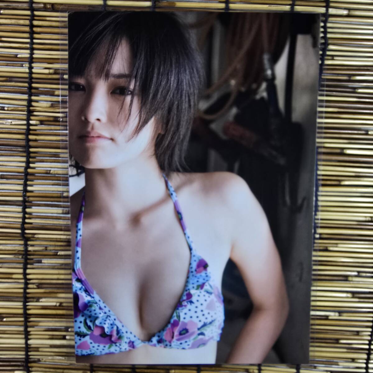 [ высокое качество толстый 150μ ламинирование обработка ] Yamamoto Sayaka .. бог B5 купальный костюм журнал вырезки 6 страница [ bikini model ]l125