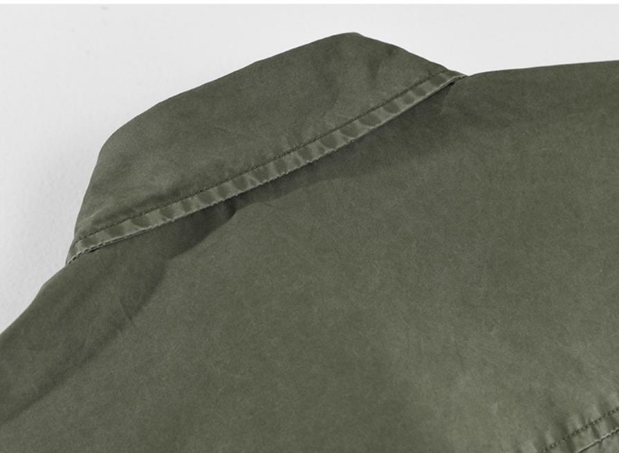  рубашка с коротким рукавом мужской * новый товар рубашка рубашка work shirt cargo рубашка хлопок рубашка Trend tops [Z829] зеленый M