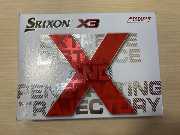 【新品】スリクソン 2022 X3 ボール ホワイト 3ダース セット