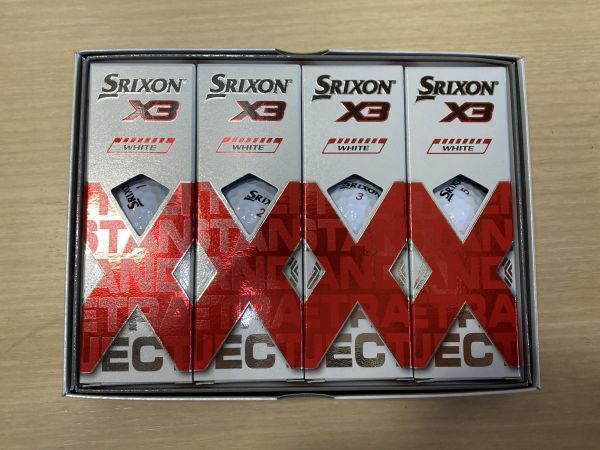 【新品】スリクソン 2022 X3 ボール ホワイト 3ダース セット