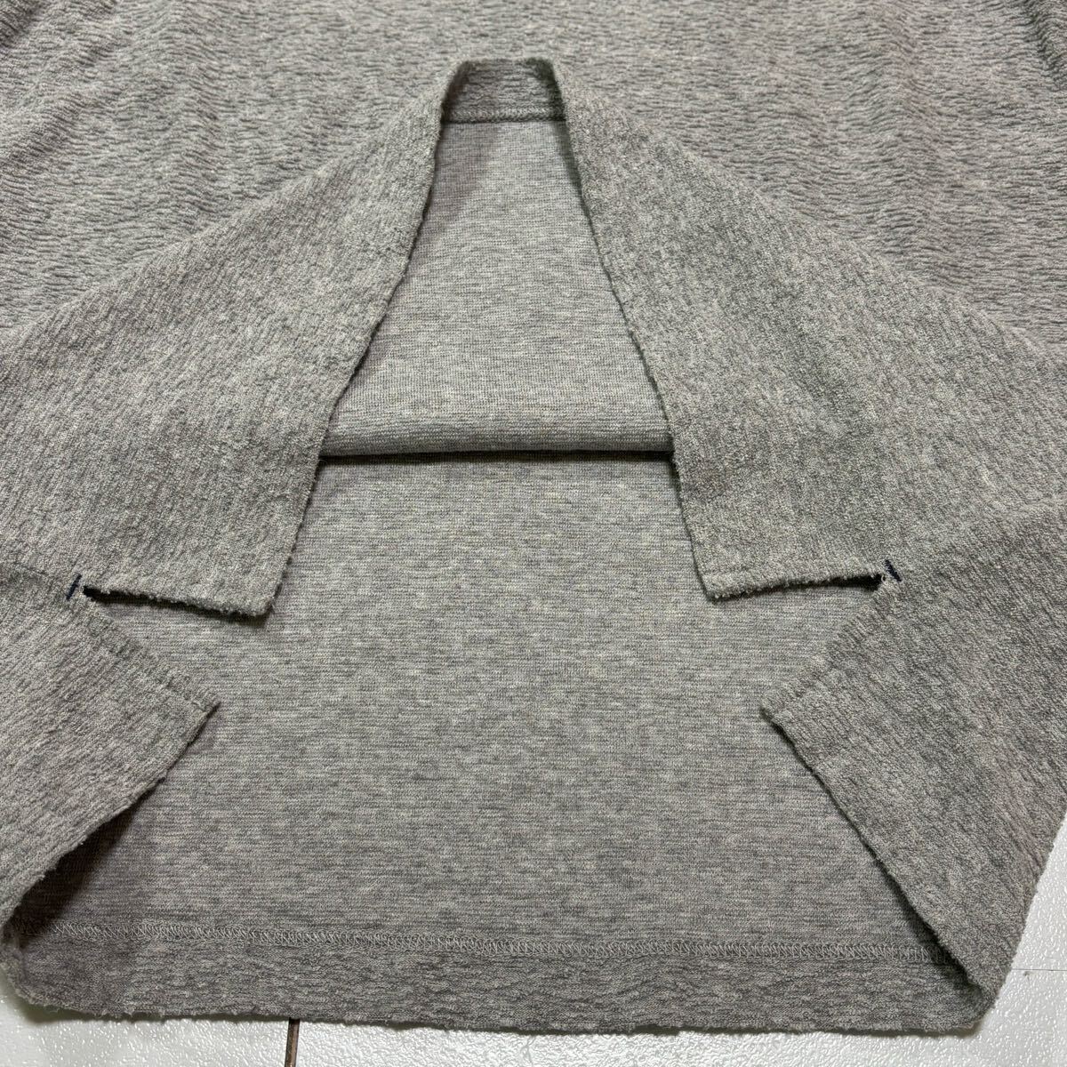 美品/ Lサイズ BLACK LABEL CRESTBRIDGE ブラックレーベルクレストブリッジ 半袖 ポロシャツ CBチェック パイル生地 グレー