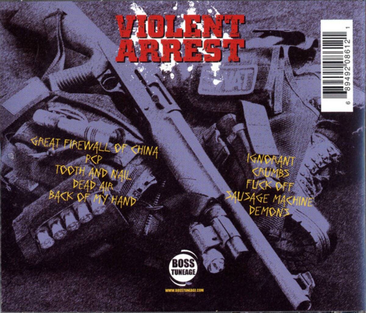 ＊中古CD VIOLENT ARREST/TOOTH AND NAIL 2011年作品3rd 英國ハードコアパンク RIPCORD HERESY GERIATRIC UNIT STUPIDS FUK WANKYS