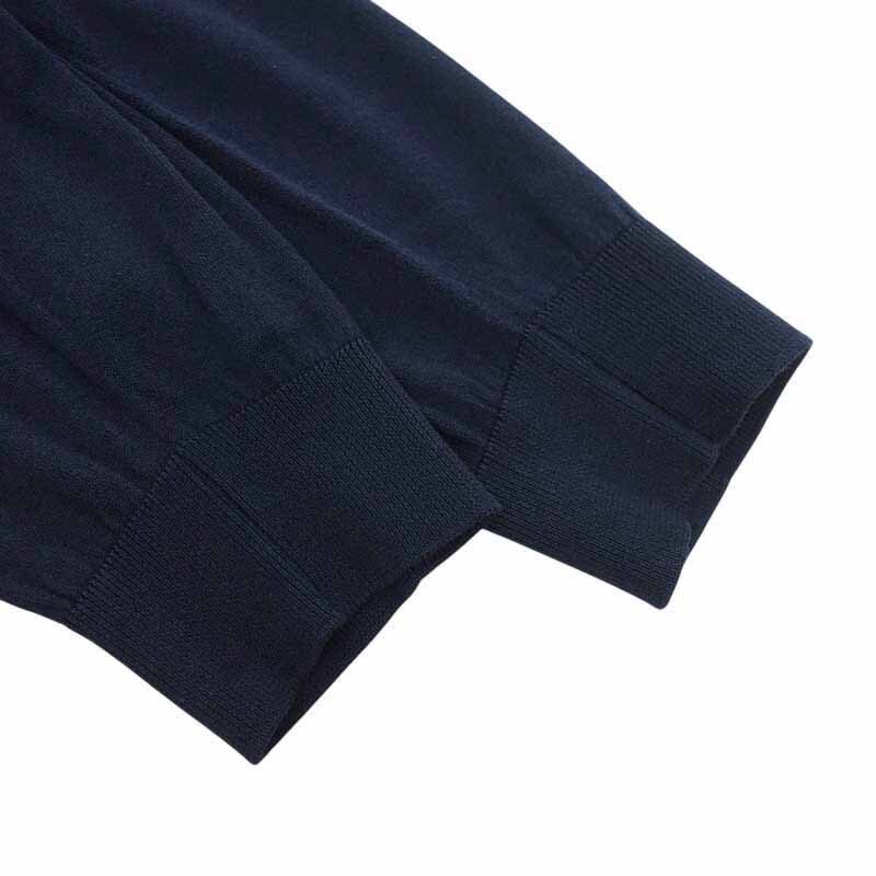 【PRICE DOWN】JOHN SMEDLEY コットン クルーネック 長袖 カットソー ネイビー サイズ メンズM