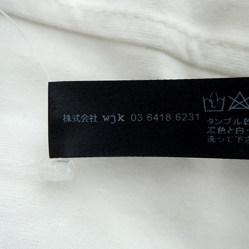 WJK sweaters cut sewn レイヤード クルーネック Tシャツ ホワイト サイズ メンズS