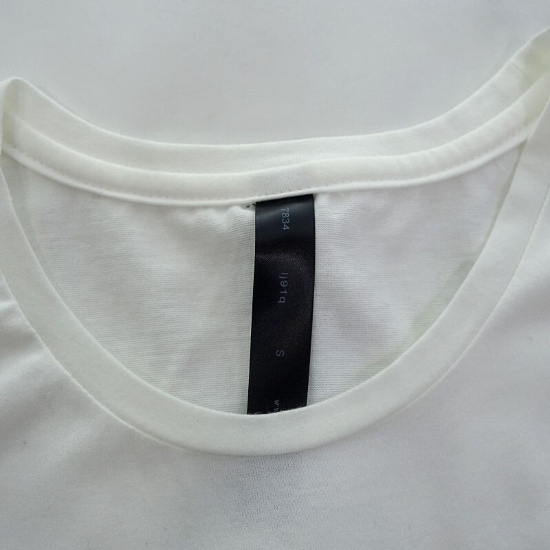 WJK sweaters cut sewn レイヤード クルーネック Tシャツ ホワイト サイズ メンズS