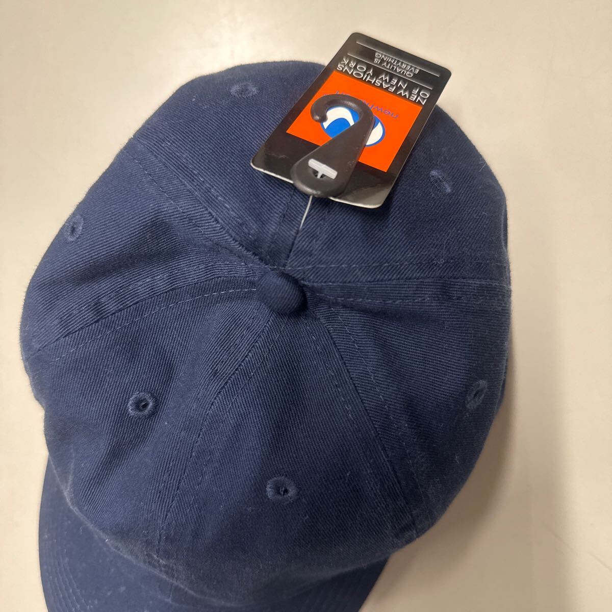 newhattan ニューハッタン キャップ 帽子 CAP ネイビー 紺色 未使用 訳あり_画像2