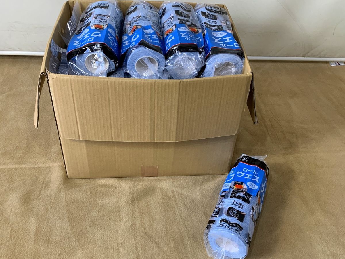 ◇IZ103 ●未使用● ロールウエス 30點(diǎn)まとめ　K-GEAR 繰り返し使えるロールウエス　ブルー　約10kg◇T