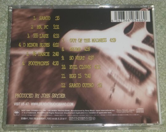 THE DEREK TRUCKS BAND　/　デレク・トラックス・バンド_画像3
