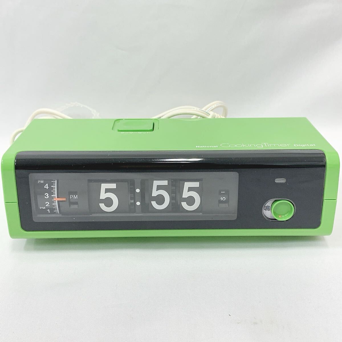 動作品 ナショナル National クッキングタイマーデジタル TE818 パタパタ時(shí)計(jì) 昭和レトロ 當(dāng)時(shí)物 箱付き　R尼0613