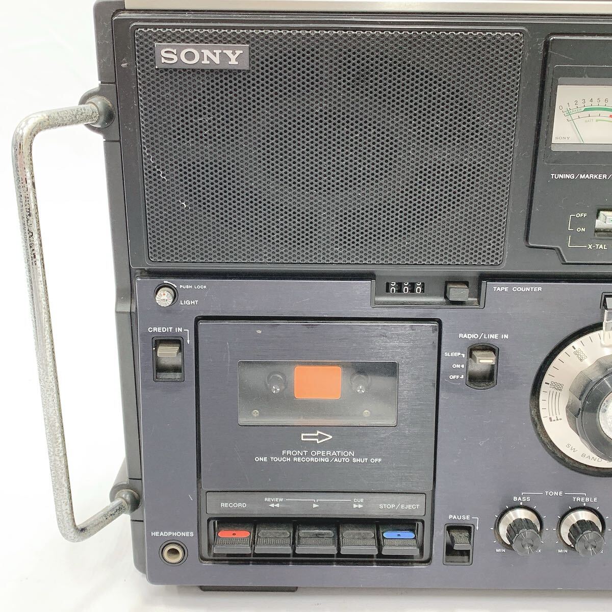 SONY Sony CF-5950 Sky сенсор кассета магнитофон BCL радио магнитола AM/PM/SW 5 частота электрический кабель имеется R.0530