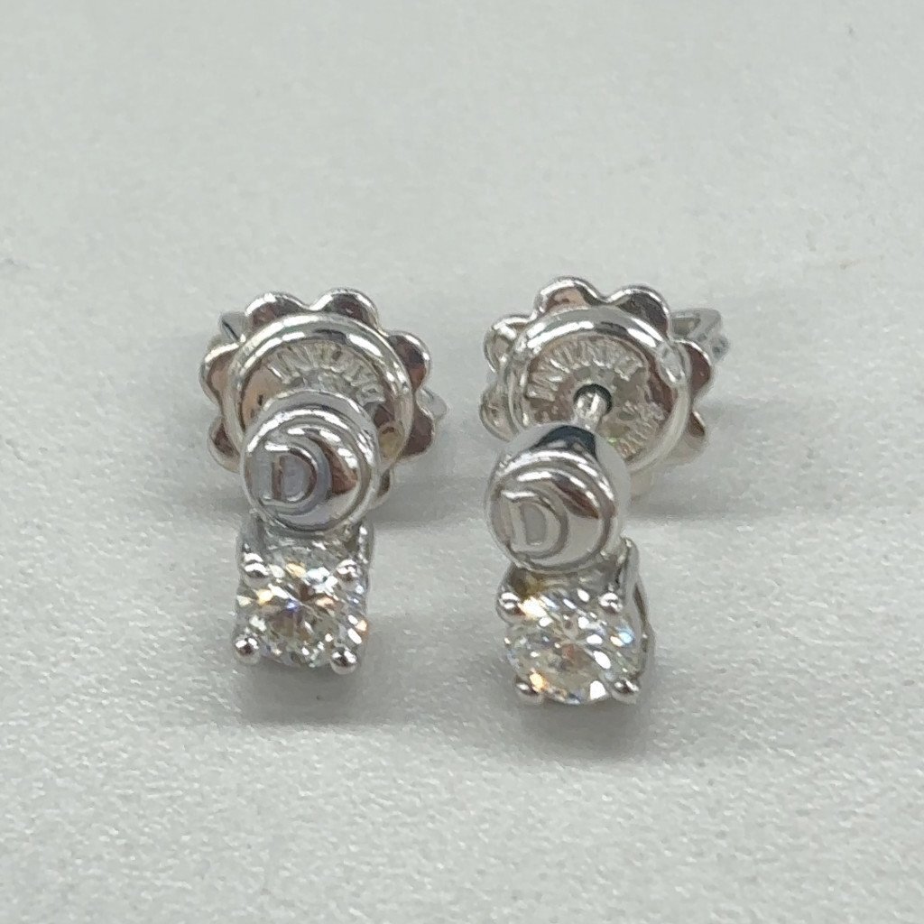 126363◎1円スタート◎【美品】DAMIANI ダミアーニ ピアス 両耳 750 K18 ダイヤ 重量約2.90g