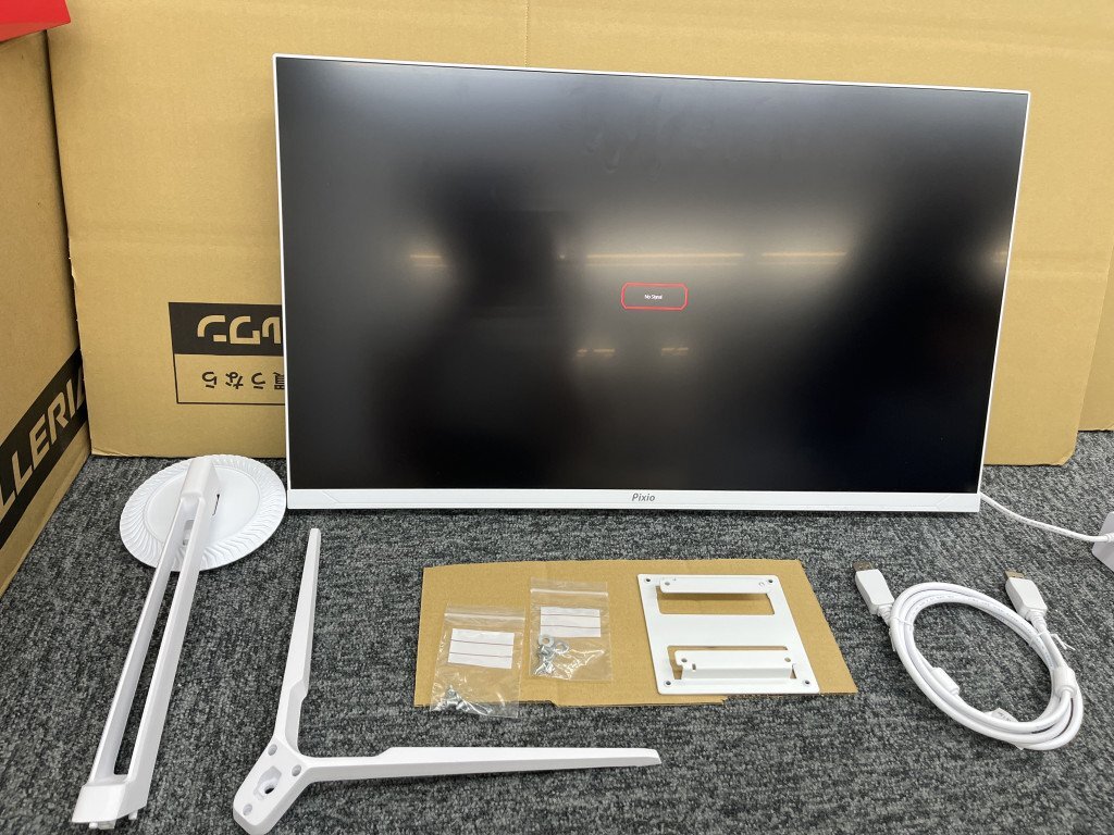 OG188225 【通電OK?動作未確認(rèn)】ピクシオ Pixio ゲーミングモニター PX27U WaveWhite ホワイト