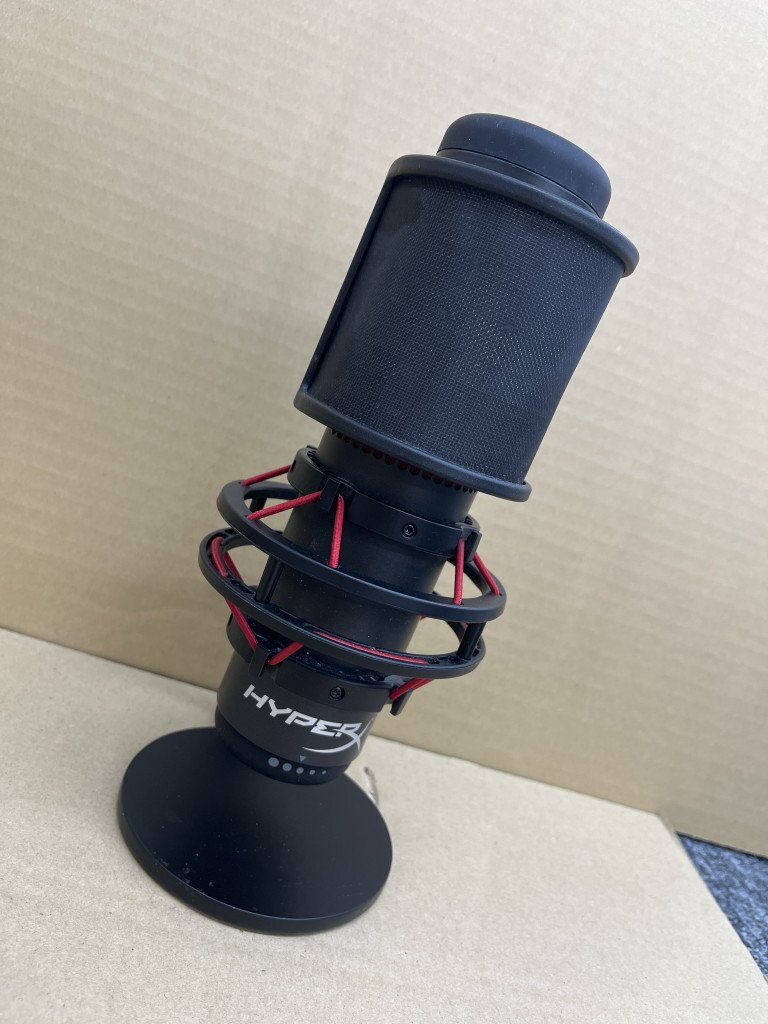 OG188221 【動作未確認(rèn)】Kingston HyperX ブラック コンデンサーマイク ゲーミングマイク 現(xiàn)狀品
