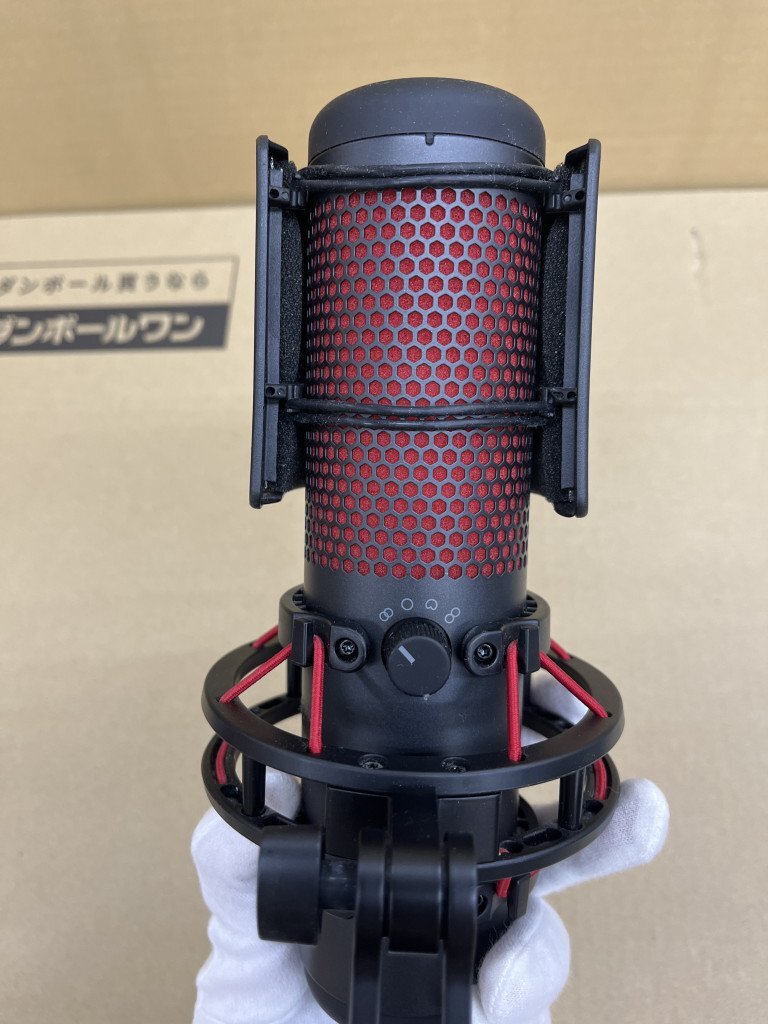 OG188221 【動作未確認(rèn)】Kingston HyperX ブラック コンデンサーマイク ゲーミングマイク 現(xiàn)狀品