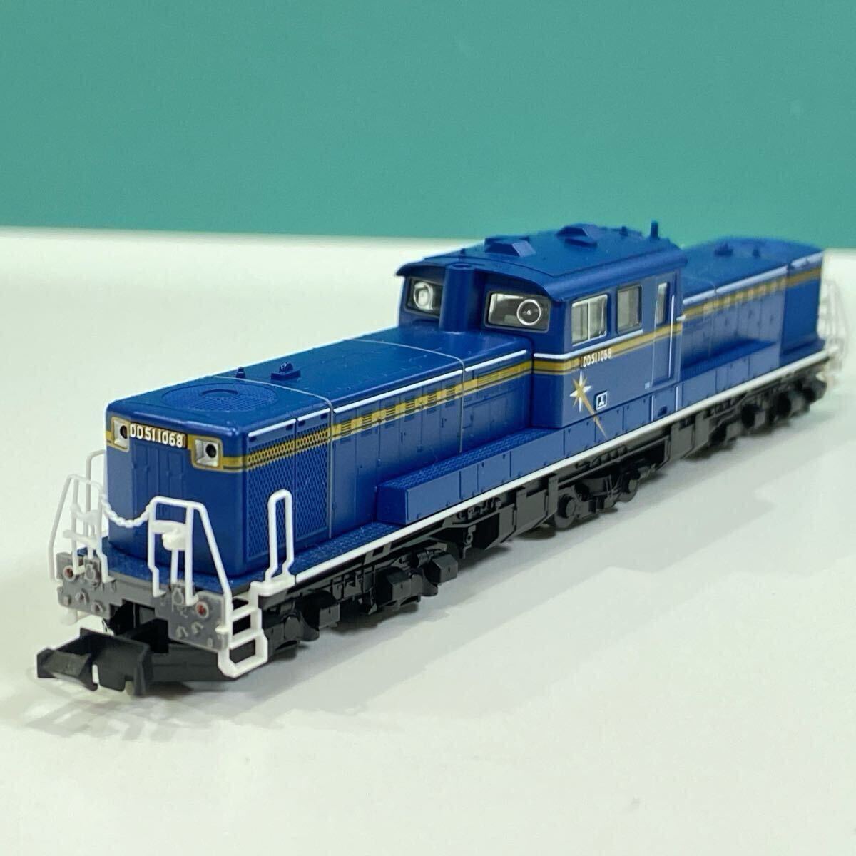 TOMIX 2215 DD51形ディーゼル機(jī)関車 北斗星 JR北海道色 1068號(hào)機(jī) ナンバー取付済