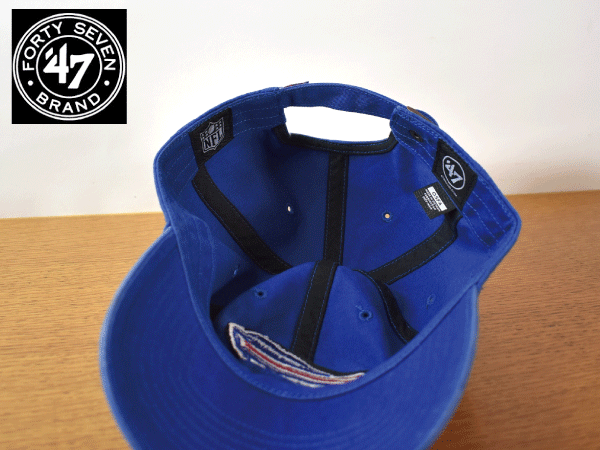 K327《未使用品》47 BRAND 47ブランド【フリーサイズ】BUFFALO BILLS ビルズ NFL 野球帽 帽子 キャップ USモデル