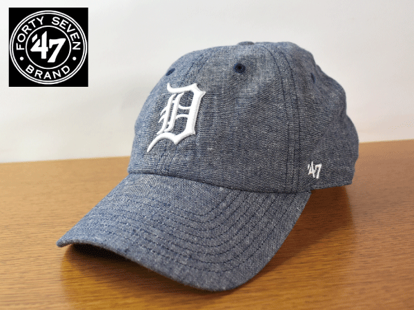 K893《未使用品》47 BRAND 47ブランド【フリーサイズ】DETROIT TIGERS タイガース MLB 野球帽 帽子 キャップ USモデル