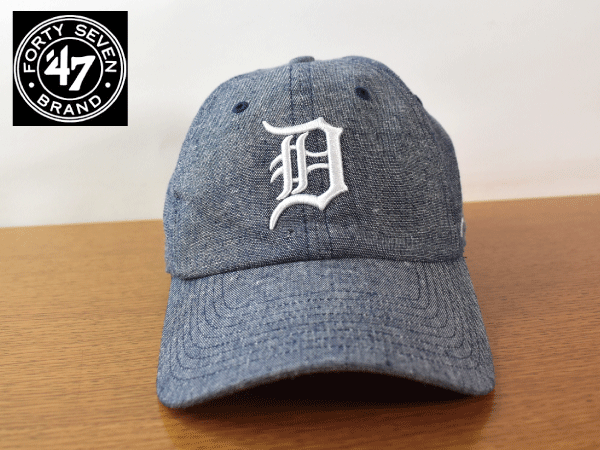 K893《未使用品》47 BRAND 47ブランド【フリーサイズ】DETROIT TIGERS タイガース MLB 野球帽 帽子 キャップ USモデル