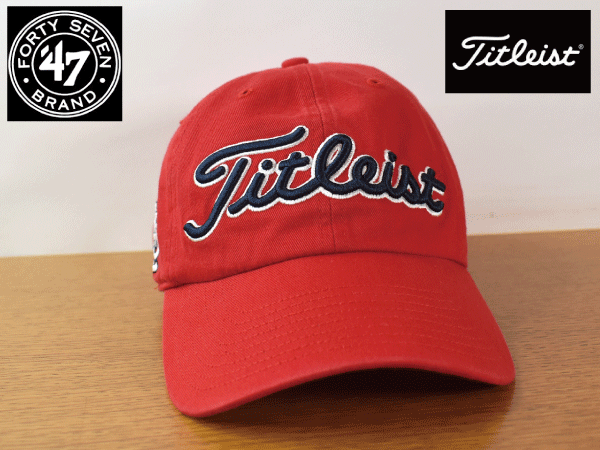 K904《未使用品》47 BRAND × Titleist タイトリスト × St. LOUIS CARDINALS カージナルス MLB【フリーサイズ】ゴルフ キャップ USモデル