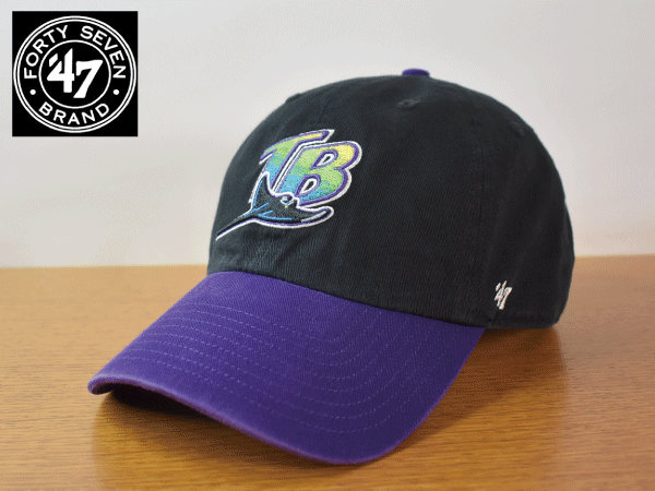 B909《未使用品》47 BRAND 47ブランド【フリーサイズ】TAMPA BAY RAYS レイズ MLB 野球帽 帽子 キャップ USモデル