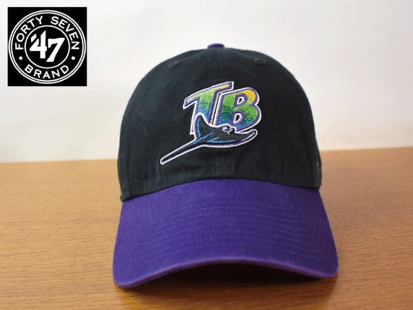B909《未使用品》47 BRAND 47ブランド【フリーサイズ】TAMPA BAY RAYS レイズ MLB 野球帽 帽子 キャップ USモデル