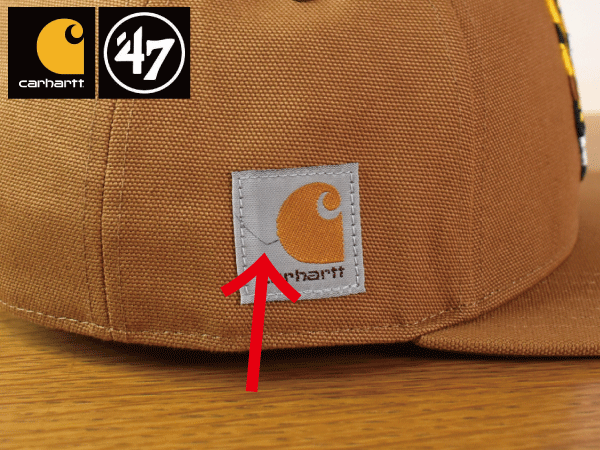 B908《未使用品》47 BRAND × Carhartt カーハート【フリーサイズ】BOSTON BRUINS ブルーインズ NHL 帽子 キャップ USモデル
