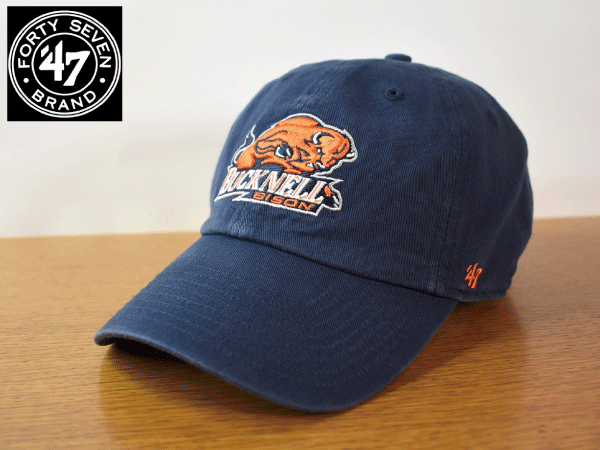 K908《未使用品》47 BRAND 47ブランド【フリーサイズ】BUCKNELL BISON バイソン USカレッジ 野球帽 帽子 キャップ USモデル